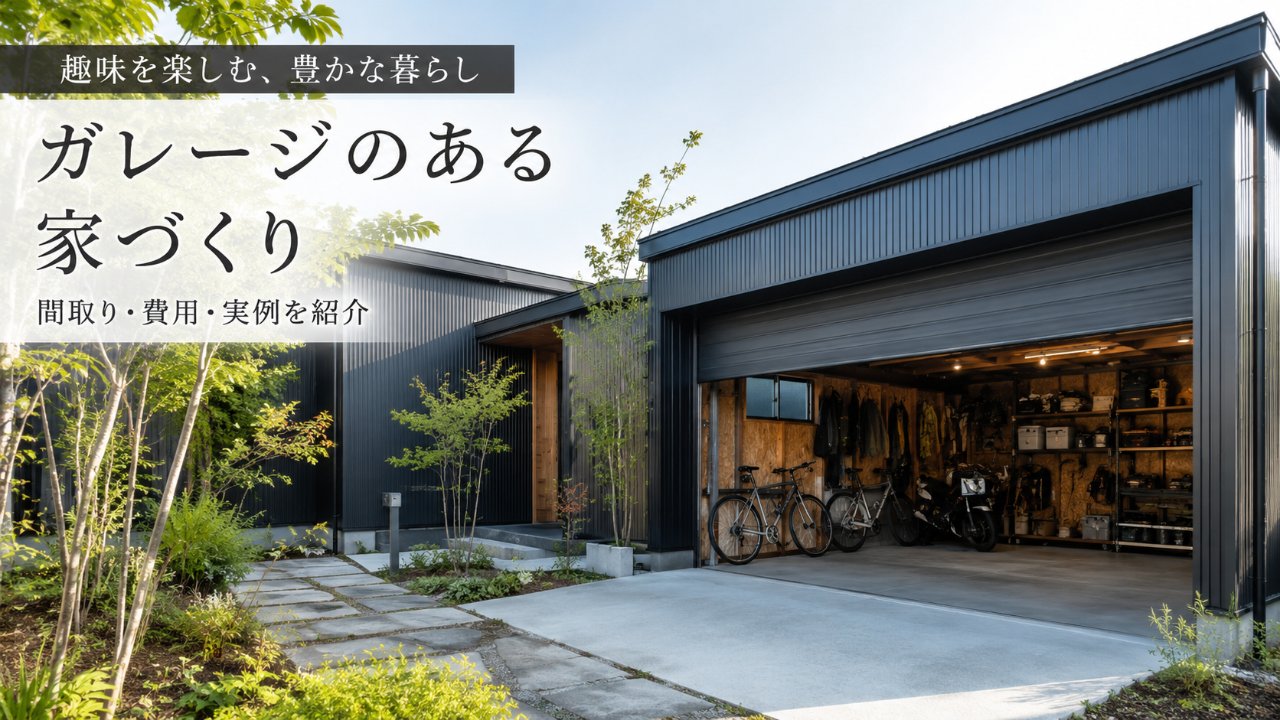アウトドア好きのための「ガレージのある家」。趣味と暮らしが交わる、理想の空間づくり
